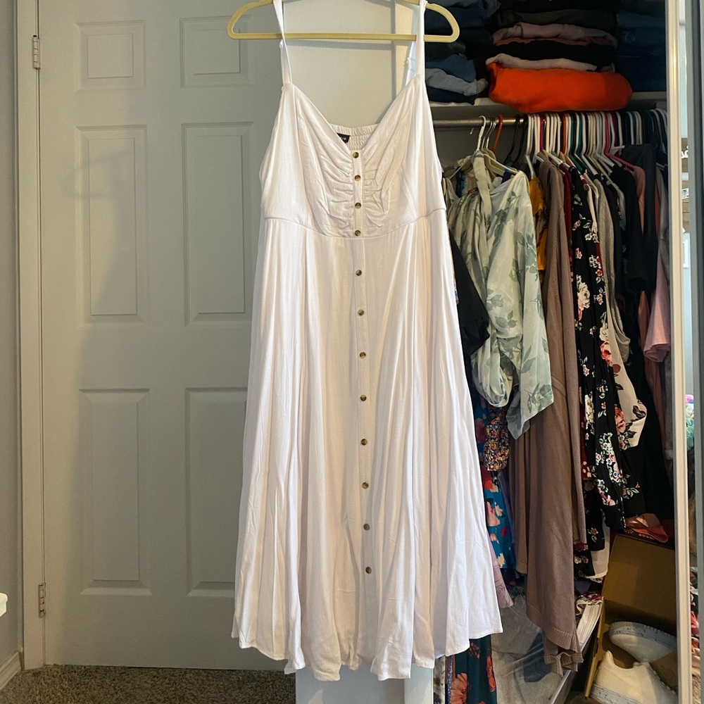 Torrid White Midi Dress